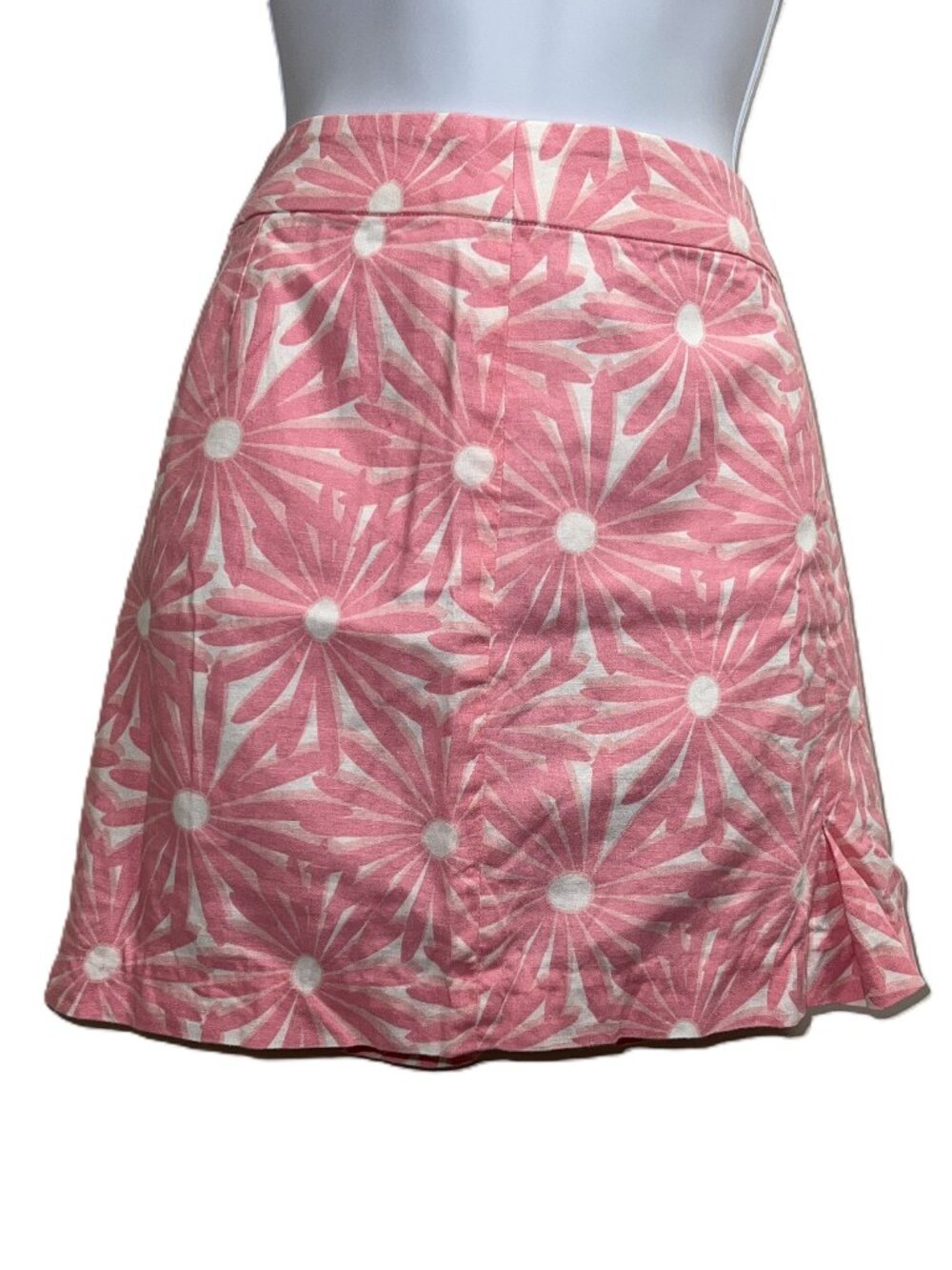 Preppy Coastalcore Vineyard Vines Pink/White Floral Linen/Cotton Skirt Size 2